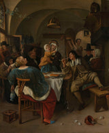 Јан-Хавицксз-Стеен-1660-Породична сцена-уметност-штампа-ликовна-репродукција-зид-уметност-ид-афциввцпс