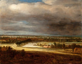 philip-de-koninck-1649-panoramiskt-landskap-med-en-by-konst-tryck-fin-konst-reproduktion-väggkonst-id-afclosfi0