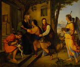 莫里茲·丹尼爾·奧本海姆-1823-托比亞斯的歸來-藝術印刷品-美術複製品-牆壁藝術-id-afcmniiva