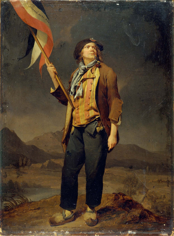 louis-leopold-boilly-1792-portrait-of-singer-simon-chenard-1758-1832-in-costume-sansculotte-carrying-a-flag-at-the-party-of-freedom-of-savoy-october-14-1792-art-print-fine-art-reproduction-wall-art