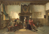herman-frederik-carel-ten-kate-1865-venter-med-soldater-kunsttryk-fin-kunst-reproduktion-vægkunst-id-afdglzbfg