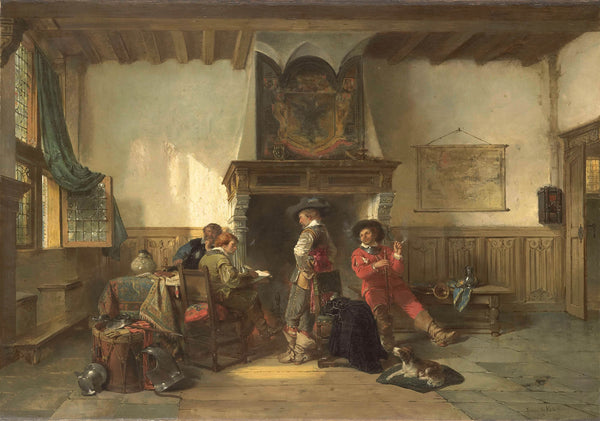 herman-frederik-carel-ten-kate-1865-waiting-with-soldiers-art-print-fine-art-reproduction-wall-art-id-afdglzbfg