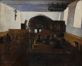 fridolin-johansen-a-crkvena-služba-na-ostrvu-mors-jutland-umjetnička-štampa-fine-art-reproduction-wall-art-id-afe26x31y