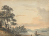 paul-Sandby-1789-Conway-slottet-art-print-fine-art-gjengivelse-vegg-art-id-afeecgyq5
