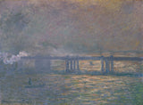 Claude-Моне-1903-Charing-напречен мост арт-печатащата фино арт-възпроизвеждане стена на техниката-ID-afehhk492