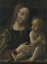 neznana-1490-devica-in-otrok-umetniški-tisk-lepe-umetniške-reprodukcije-stenska-umetnost-id-aff8z3byf
