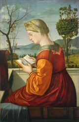 vittore-carpaccio-1505-dziewica-czytanie-sztuki-drukowanie-reprodukcja-dzieł sztuki-sztuka-ścienna-id-affsgc7gg