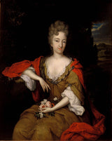constantijn-netscher-1710-portret-van-anna-maria-roman-1680-1758-kunsdruk-fyn-kuns-reproduksie-muurkuns-id-afgaap92f