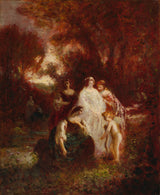 adolphe-monticelli-1862-figures-dans-les-bois-impression-d'art-reproduction-d'art-mur-art-id-afgjz4xfm