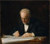 托马斯·埃金斯1882年，写作大师艺术印刷精美的艺术复制品墙艺术ID afiyhwpqz