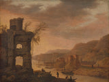 dirck-verhaert-1630-river-landscape-art-print-fine-art-reprodução-arte-de-parede-id-afk214gag
