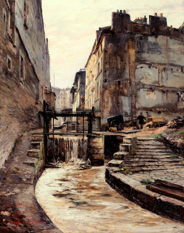paul-schaan-1897-bievre-to-reach-the-street-of-valencia-art-print-fine-art-reproduction-wall-art