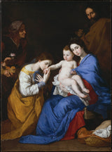 jusepe-de-ribera-1648-the-thánh-gia đình-với-các vị thánh-anne-và-catherine-of-alexandria-art-print-fine-art-reproduction-wall-art-id-afkc5lpfu