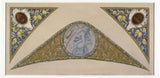 luc-olivier-merson-1888为城市大厅的楼梯素描节日巴黎摩-座艺术打印精美的艺术复制品墙艺术