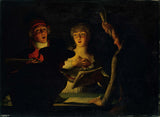 多米尼克-唐克雷-1794-歌手爱国者也说马赛曲艺术印刷品美术复制品墙艺术