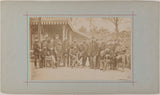 andre-adolphe-eugene-disderi-1870-gruppeportrett-av-soldater-kunst-trykk-kunst-reproduksjon-vegg-kunst