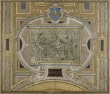 皮埃尔·维克多·加兰-1890-酒店大厅草图-城市特纳-艺术印刷-美术复制品-墙壁艺术