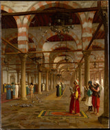 jean-leon-gerome-1871-bön-i-moskén-konsttryck-fin-konst-reproduktion-väggkonst-id-afn9o3v3y