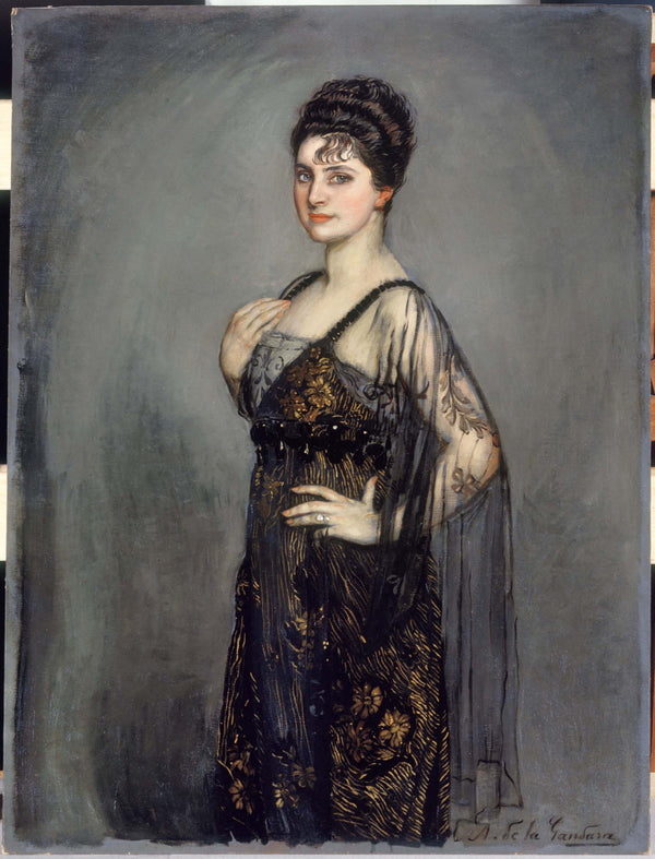antonio-de-la-gandara-1913-portrait-of-madame-louis-rosenau-art-print-fine-art-reproduction-wall-art