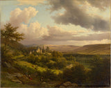 barend-cornelis-koekkoek-1846-lüksemburq-kənd ərazisinə baxan-schlossberg-art-print-incəsənət-reproduksiya-divar-art-id-afnoi8bpx