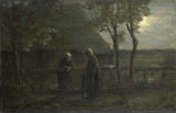 约瑟夫·以色列1897年-邻居聊天艺术印刷精美艺术复制品墙艺术ID AFNS492UM