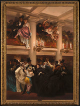 尤金·吉羅-1866-歌劇舞會藝術印刷美術複製品牆壁藝術