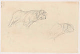 jozef-israels-1834-studies-of-a-dog-art-print-fine-art-reproduktion-wall-art-id-afp8p9dnl