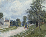 Alfred-Sisley-1873-a-turn-in-the-road-art-print-fine-art-reprodukčnej-wall-art-id-afpeplreu