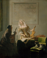 jacob-ochtervelt-1671-de-muziekles-kunstprint-fine-art-reproductie-muurkunst-id-afreo0pzw