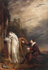 乔治·达威1812-吉恩维芙从一首诗被圣科尔里奇创作，享有爱的艺术印刷精美艺术复制品墙艺术编号-afrkd715r