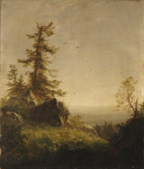 リチャード・ウィリアム・ハバード-1856-山の朝のアートプリント-ファインアート-複製-ウォールアート-id-afrrgv14m