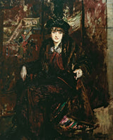 雅克·埃米爾·布蘭奇-1914-瑪格麗特-德卡茲-格魯克斯比爾公主-讓-德布羅意的肖像-出自尊貴的雷金納德-研究員-1890-1962年-藝術印刷品美術複製品-藝術牆