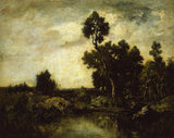 theodore-rousseau-1855-krajobraz-sztuka-druk-dzieła-reprodukcja-sztuka-ścienna-id-aftlx35bo