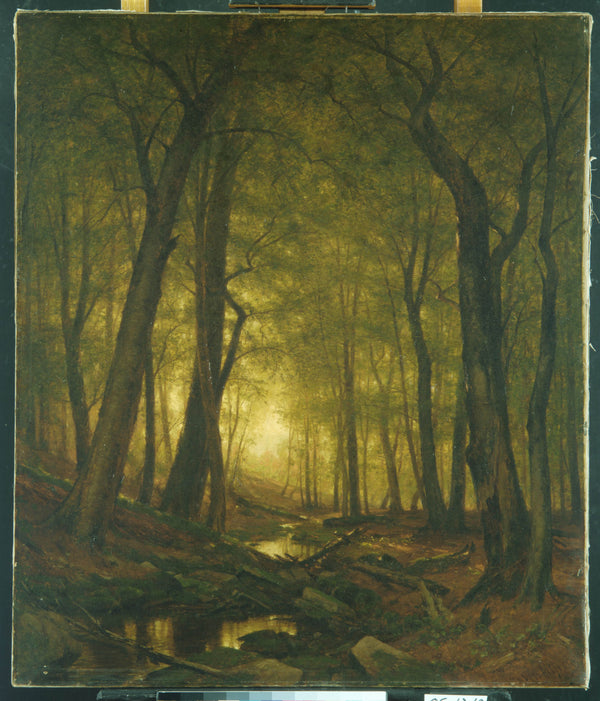 worthington-whittredge-1876-evening-in-the-woods-art-print-fine-art-reproduction-wall-art-id-afu3t4h21