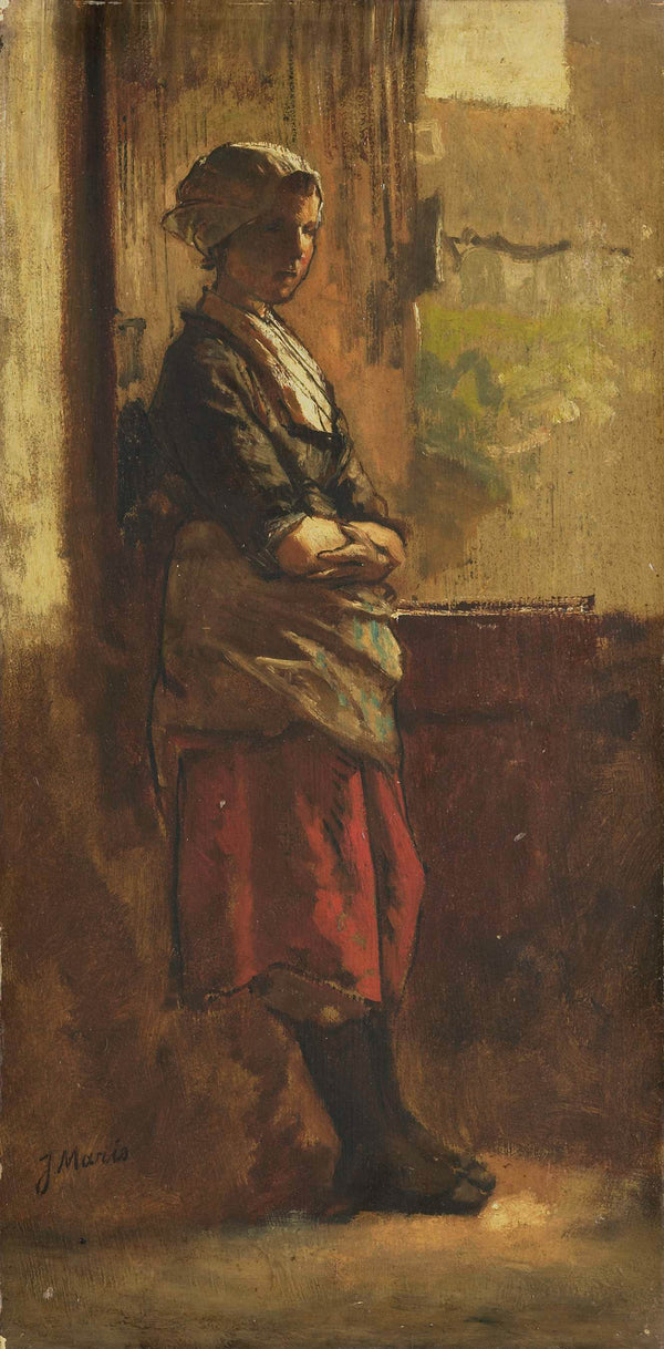 jacob-maris-1870-girl-at-the-window-art-print-fine-art-reproduction-wall-art-id-afu8enmfe