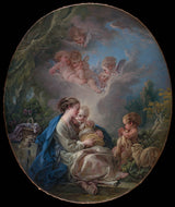 francois-boucher-1765-virgin-and-child-with-the-young-saint-john-the-baptist-and-angels-art-print-fine-art-reproduction-wall-art-id-afv4akefd