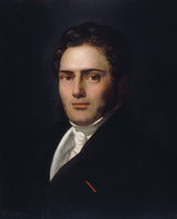 henry-scheffer-1821-portret-amand-bazard-art-print-reprodukcja-dzieł sztuki-sztuka-ścienna
