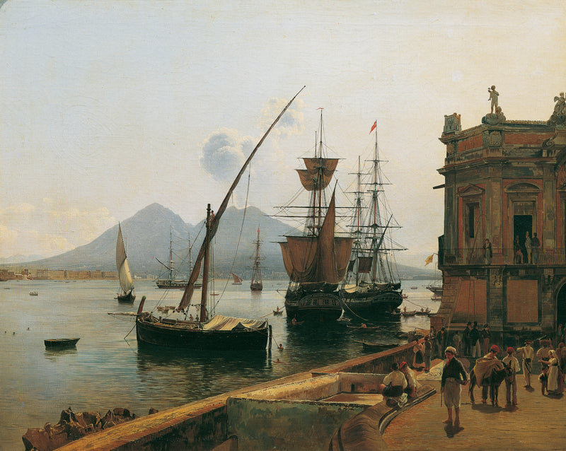 rudolf-von-alt-1836-the-port-of-naples-with-vesuvius-art-print-fine-art-reproduction-wall-art-id-afypespst