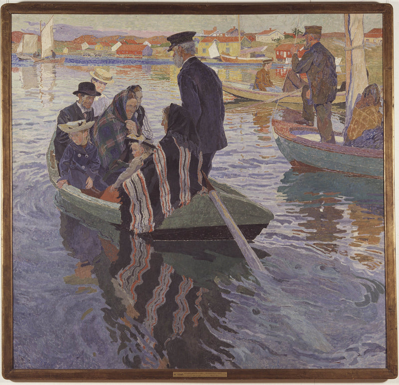 carl-wilhelmson-1909-church-goers-in-a-boat-art-print-fine-art-reproduction-wall-art-id-afyykq24v