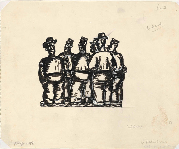 leo-gestel-1935-untitled-sketch-of-six-fishermen-spakenburg-art-print-fine-art-reproduction-wall-art-id-afz3ql6fh