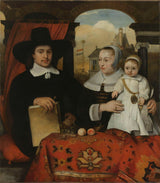 巴倫特法布里蒂烏斯-1656-威廉范德赫爾姆家族肖像建築師藝術印刷美術複製品牆藝術 id-ag0a0eez3