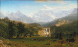 Albert-Bierstadt-1863-As-Montanhas Rochosas-Landers-Peak-Art-Print-Fine-Art-Reprodução-Wall-Art-Id-Ag23vijtn