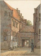 gerrit-lamberts-1786-porten-till-gamla-gymnasiet-i-utrecht-konsttryck-finkonst-reproduktion-väggkonst-id-ag2jw151v