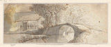 desconhecido-1700-ponte-de-pedra-perto-de-um-grupo-de-casas-impressão-de-arte-reprodução-de-belas-artes-arte-de-parede-id-ag2uge9wy