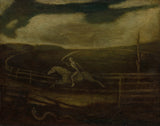 阿尔伯特·平汉姆·赖德1908年，赛马在一条苍白的马上死亡，艺术印刷精美的艺术复制品，墙上的艺术ID 3