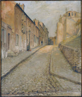 edouard-zawiski-1898-rue-cortot-in-montmartre-to-the-rue-des-saules-art-print-incəsənət-reproduksiya-divar-art