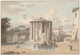约瑟夫·奥古斯都·克尼普-1809-罗马灶神殿艺术印刷美术复制品墙艺术 id-ag444gfxx
