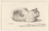 jean-bernard-1775-gatto-sdraiato-a-destra-stampa-d'arte-riproduzione-d'arte-wall-art-id-ag4u2136f