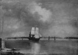 Едмънд-C: Коутс-1864-залив-и-пристанището на новия-Йорк от-bedlows-остров-арт-печат-фино арт-репродукция стена-арт-ID-ag57ird2l