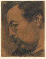 leo-gestel-1907-portret-van-die-kunstenaar-leendert-adriaan-schilt-kuns-druk-fyn-kuns-reproduksie-muurkuns-id-ag5jtwpak